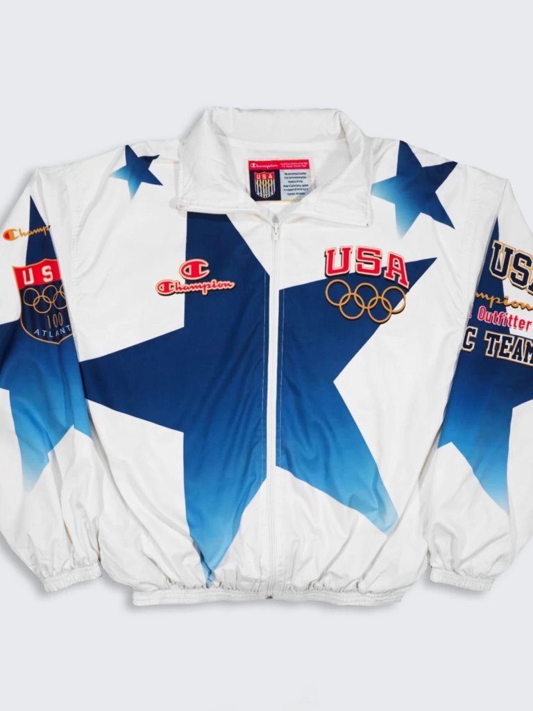 Usa Olympics Vintage 90s Champion Windbreaker Track Jacket